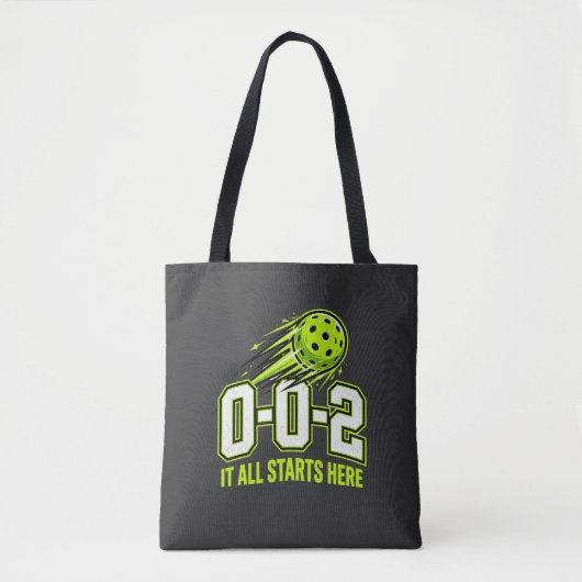 0-0-2 Pickleball Tas - Grappige Score Cadeau (Voorkant)