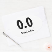 0,0 bleef in bed ovale sticker (Envelop)