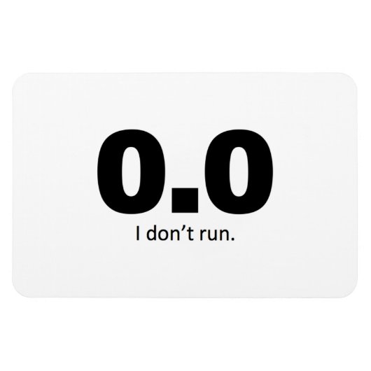 0.0 Ik ren niet. Magneet (Horizontaal)