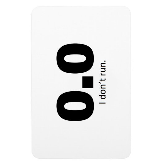 0.0 Ik ren niet. Magneet (Verticaal)