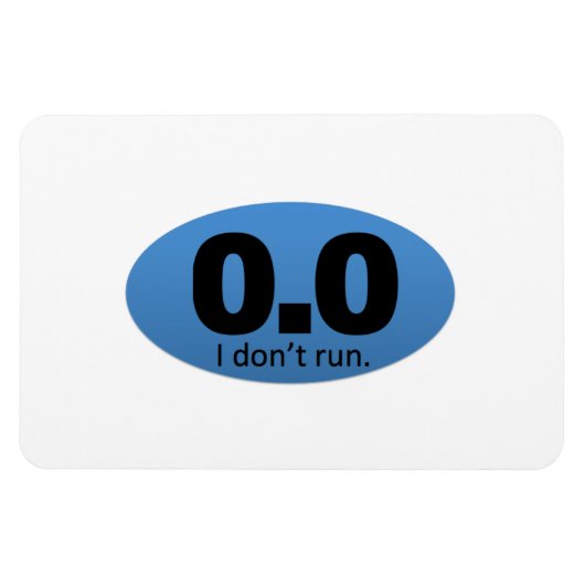 0.0 Ik ren niet. Magneet (Horizontaal)