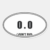 0.0 niet-runner ovale Stickers (Voorkant)