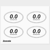 0.0 ovale Bumpersticker hardlopen zuigt! Ovale Sticker (Vel)