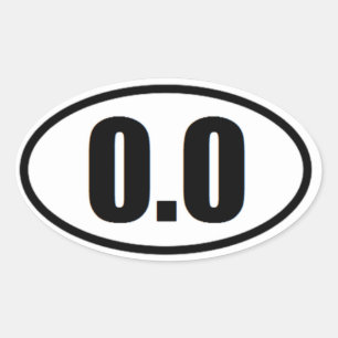0,0 ovale stickers