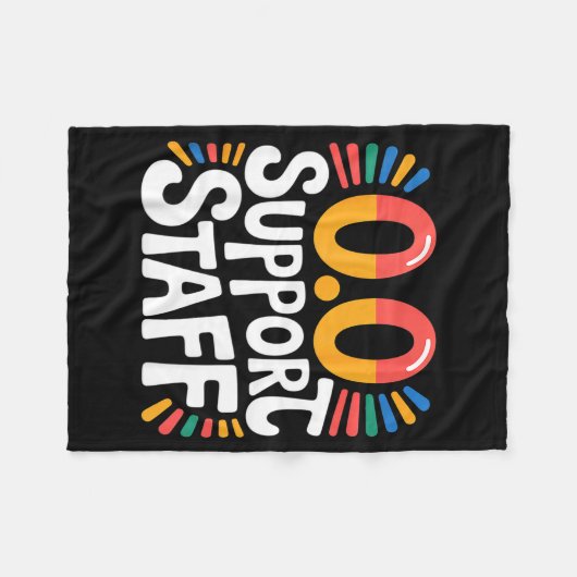 0.0 Suprt Staff Marathon Cheer Squad -  Fleece Deken (Voorkant (Horizontaal))