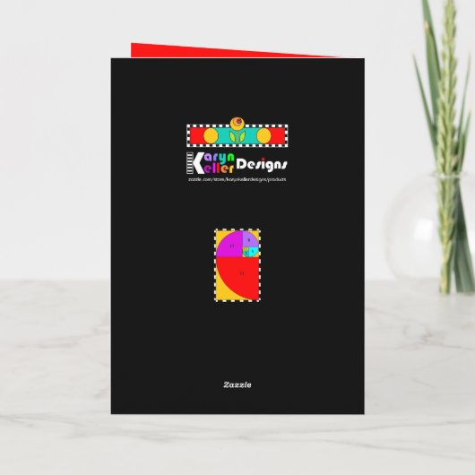 0-1-1-2-3-5-8 Fibonacci Kaart (Achterkant)