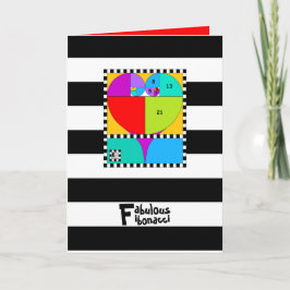 0-1-1-2-3-5-8 Fibonacci Kaart