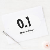 0.1 bank naar koelkast ovale sticker (Envelop)