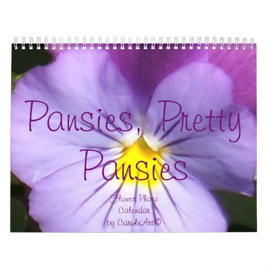 0 2014 Pansies, Pansies Kalender (Hoes)