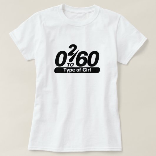 0 2 60 Type Meisje T-shirt (Design voorkant)