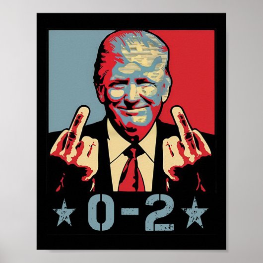 0 2 Grappige Trump 2024 Trump 2024 Winnaar Overwin Poster (Voorkant)