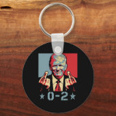 0 2 Grappige Trump 2024 Trump 2024 Winnaar Overwin Sleutelhanger (Voorkant)