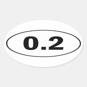 0.2 Mile Funny Runing Sticker