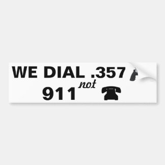 0,357 slagen 911 bumpersticker
