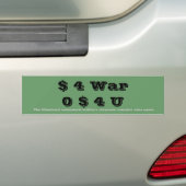 0 $ 4 U BUMPERSTICKER (Op auto)