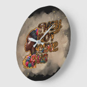 0.75" ronde acryl wandklok - ze houden niet van on (Hoek)