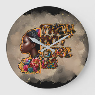 0.75" ronde acryl wandklok - ze houden niet van on