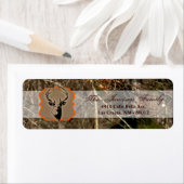0,75 x 2,25-inch Return Address Label Hunting Deer (Insitu)