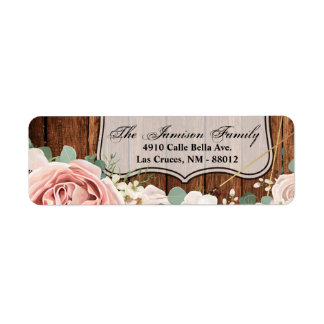 0,75 x 2,25-inch Return Address Label Land Barn Wo