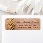 0,75 x 2,25-inch Return Address Label Wheat on Bur (Insitu)