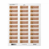 0,75 x 2,25-inch Return Address Label Wheat on Bur (Full Sheet)