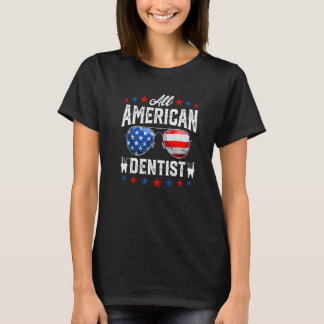 0 All American Tandarts 4 juli Patriottische Ameri T-shirt