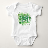 0% Calm, 100% Irish  for Spirited Sprouts Romper (Voorkant)
