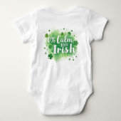 0% Calm, 100% Irish  for Spirited Sprouts Romper (Achterkant)