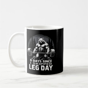 0 dagen sinds overgeslagen been-dag powerlifting b koffiemok