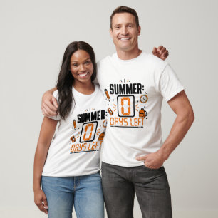 0 Dagen Te Laat Ontwerp voor School Aftelling T-shirt