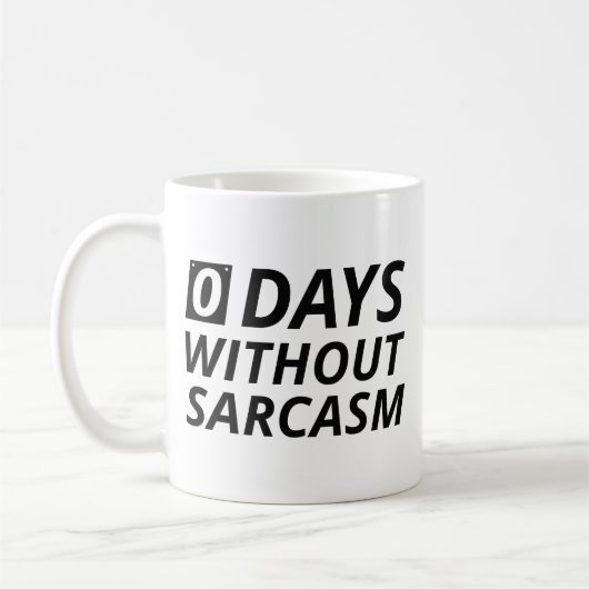 0 dagen zonder Sarcasm Koffiemok (Links)