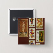 0 De pool Vierkante Button 5,1 Cm (Voorkant /achterkant)