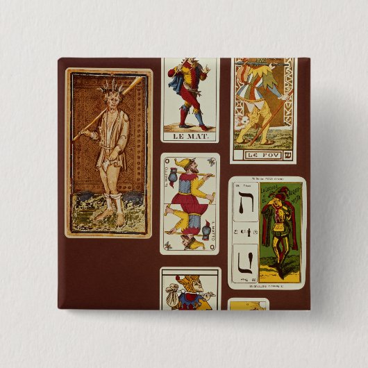 0 De pool Vierkante Button 5,1 Cm (Voorkant)