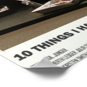 0 Dingen die ik haat over jou Poster (Hoek)