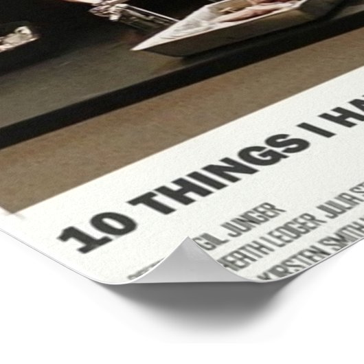 0 Dingen die ik haat over jou Poster (Hoek)