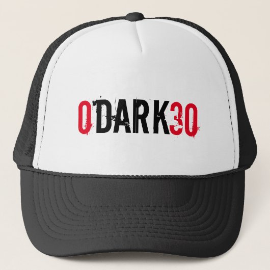 0 donker 30 nul donker dertig trucker pet (Voorkant)