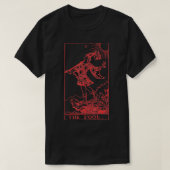 0 Fool Tarot occult Lucifer 666 Goth Blackcraf T-shirt (Design voorkant)