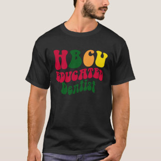 0 HBCU Opgeleide Tandarts Zwart college Alumni Kle T-shirt