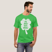 0% Iers 100% Dronken St. Patrick's Day T-shirt (Voorkant volledig)
