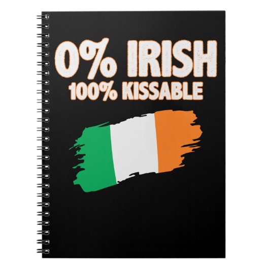0% Iers 100% Kissable Notitieboek (Voorkant)
