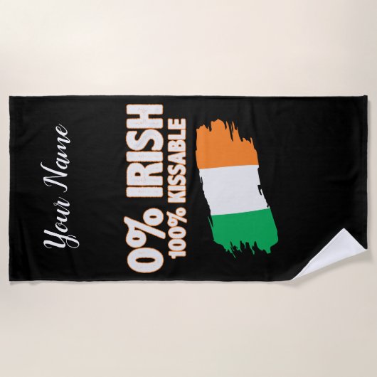 0% Iers 100% Kissable Strandlaken (Voorkant)