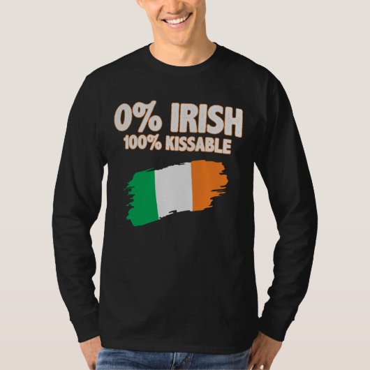 0% Iers 100% Kissable T-shirt (Voorkant)