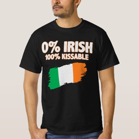 0% Iers 100% Kissable T-shirt (Voorkant)