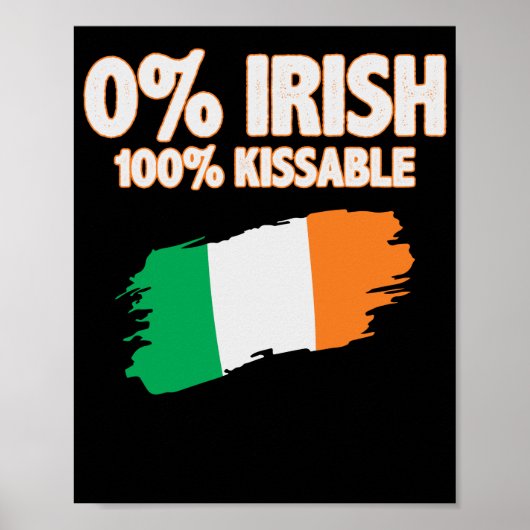 0% Iers 100% Kuisbaar Poster (Voorkant)