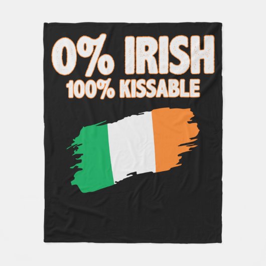 0% Iers 100% Kustbaar Fleece Deken (Voorkant)