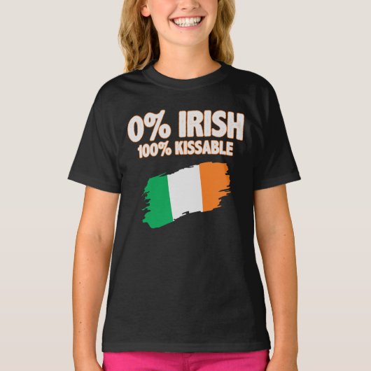 0% Iers 100% Kustbaar T-shirt (Voorkant)