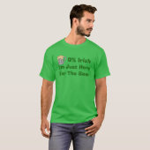 0% Iers hier voor bier T-shirt (Voorkant volledig)