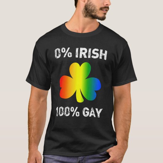 0 Ierse 100 Gay St Saint Patrick's Day T-shirt (Voorkant)