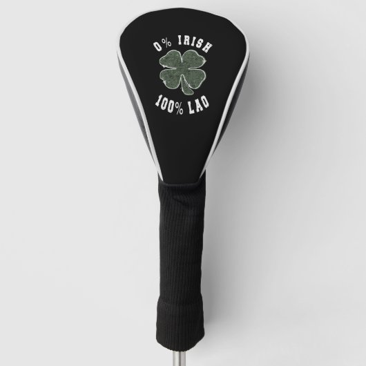0 Ierse 100 Loa Shamrock Golfheadcover (Voorkant)