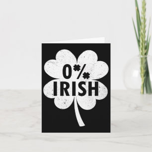0% Ierse Shamrock Gelukkig Go Lucky Charme St. Pat Kaart